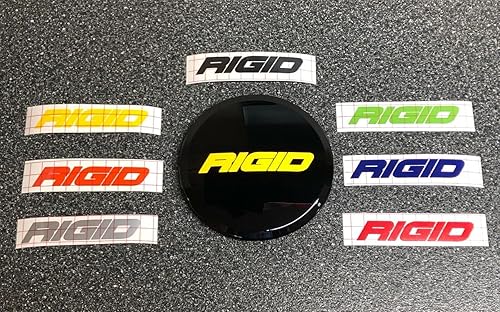 Miniatura 3 de 2x RIGID 360 6" Light Cover Vinyl Decal Overlay Sticker (Lime Green)