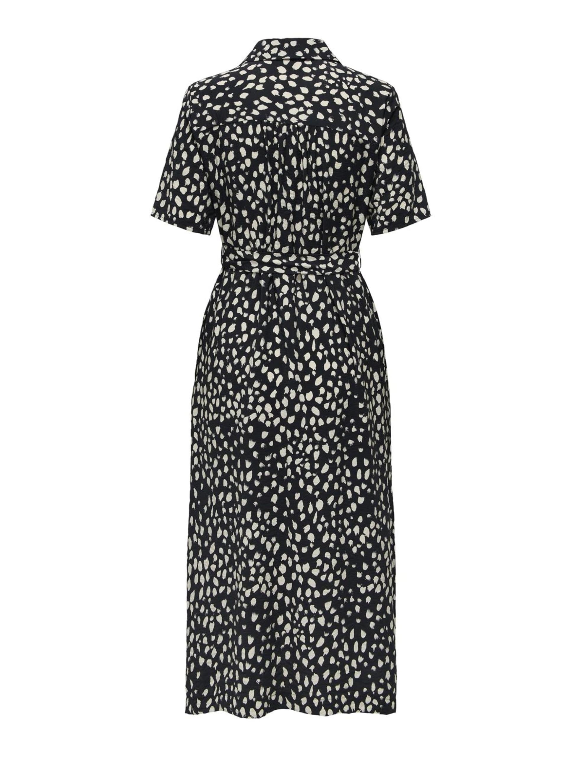 Jdy Troya Life 2/4 Midi Shirt Dress Dia, czarny, M