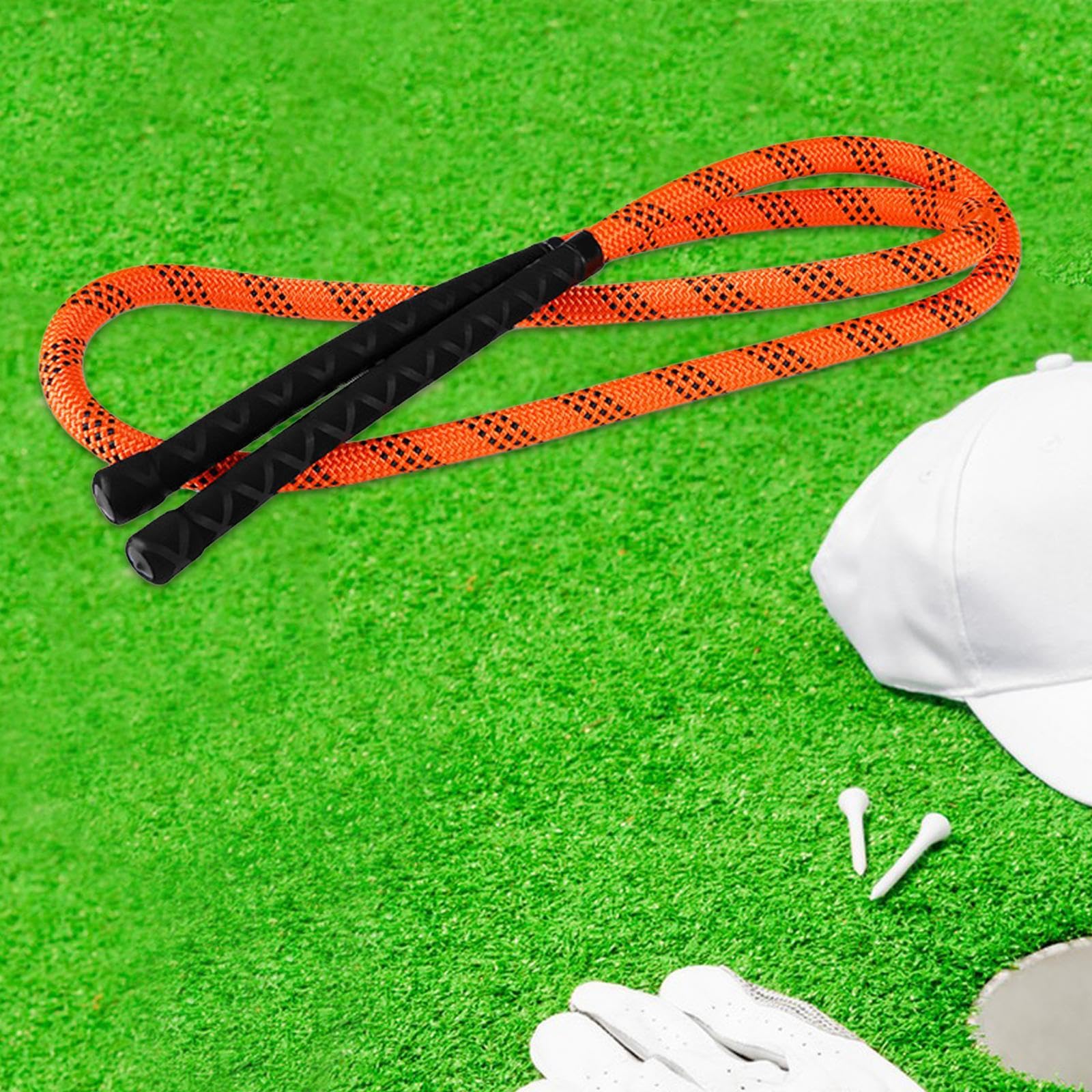 Cuerda de Entrenamiento de Golf, Ejercitador de Swing con Cuerda, Cuerda de Distancia, Bastón de Calentamiento Portátil, Cuerda de Práctica