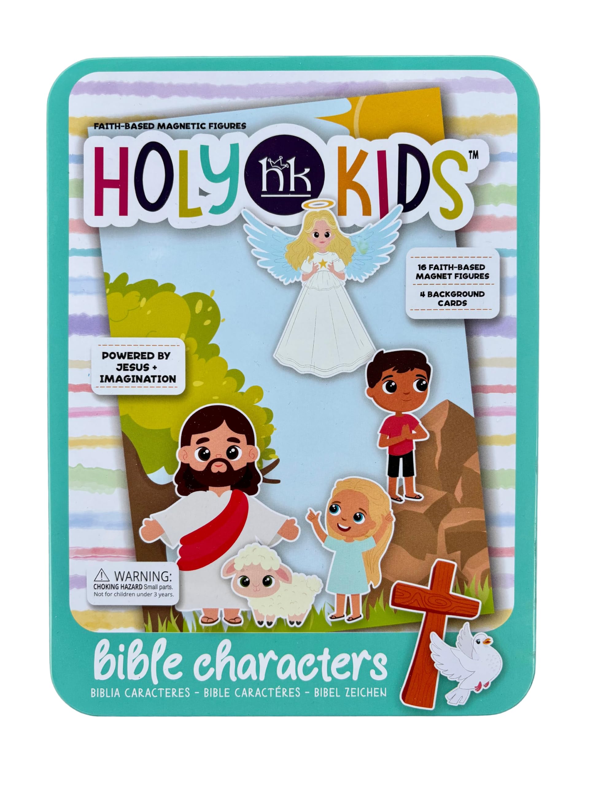 Holy Kids Jesus and Friends - Faith Based Magnet Set is an Interactive and Entertaining Magnetic Play Set Intended to Foster Spiritual Engagement for Children in a Quiet and Relaxed Manner.