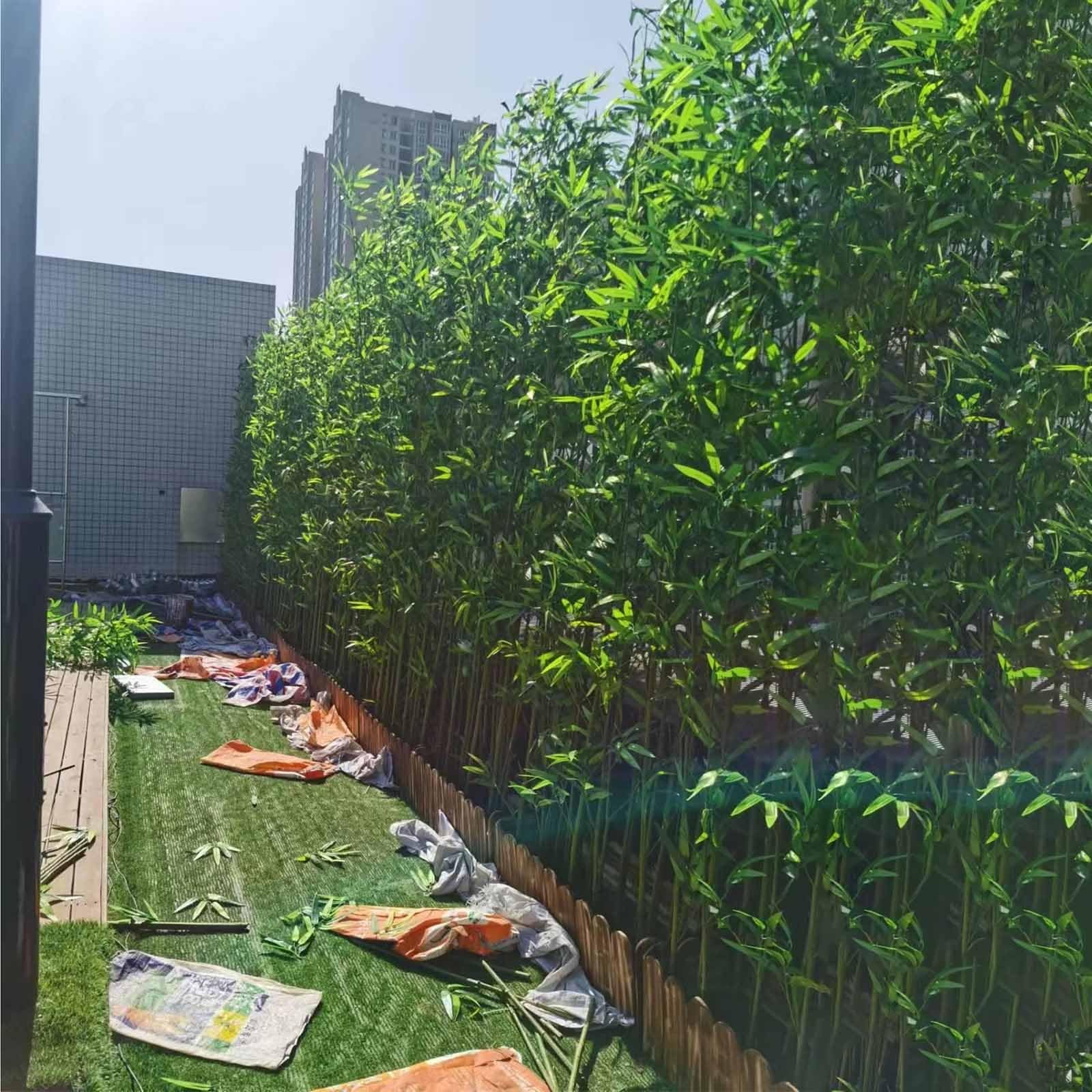 Amazon.de: Extra hoher Glcksbambus  knstliche Pflanzen fr Innen- und  Auenbereich Sichtschutzbarriere & Gartendekoration  Kunstkunststoff mit  ...