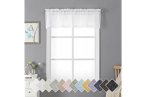 Doris Sheer White Valances: Enhance Your Home with Elegant Window Accents