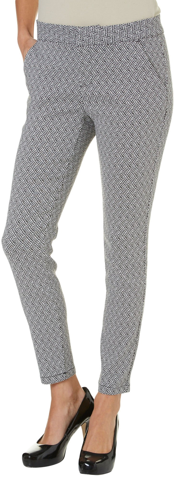 Be Bop Juniors Geometric Print Skinny Pants