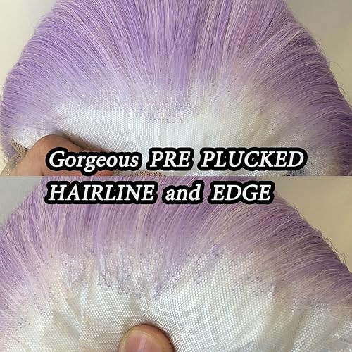 Miniatura 10 de zigzag hair 99J Peluca larga y lacia 99J color borgoña sintético con encaje frontal, prearrancada con hariline natural para mujeres de moda,