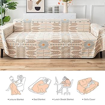 Amazon.com: Osunnus Cotton Couch Cover Washable Boho