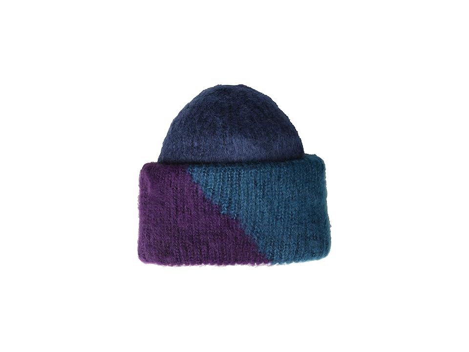

Steve Madden Color Block Woven Beanie (Navy) Beanies
