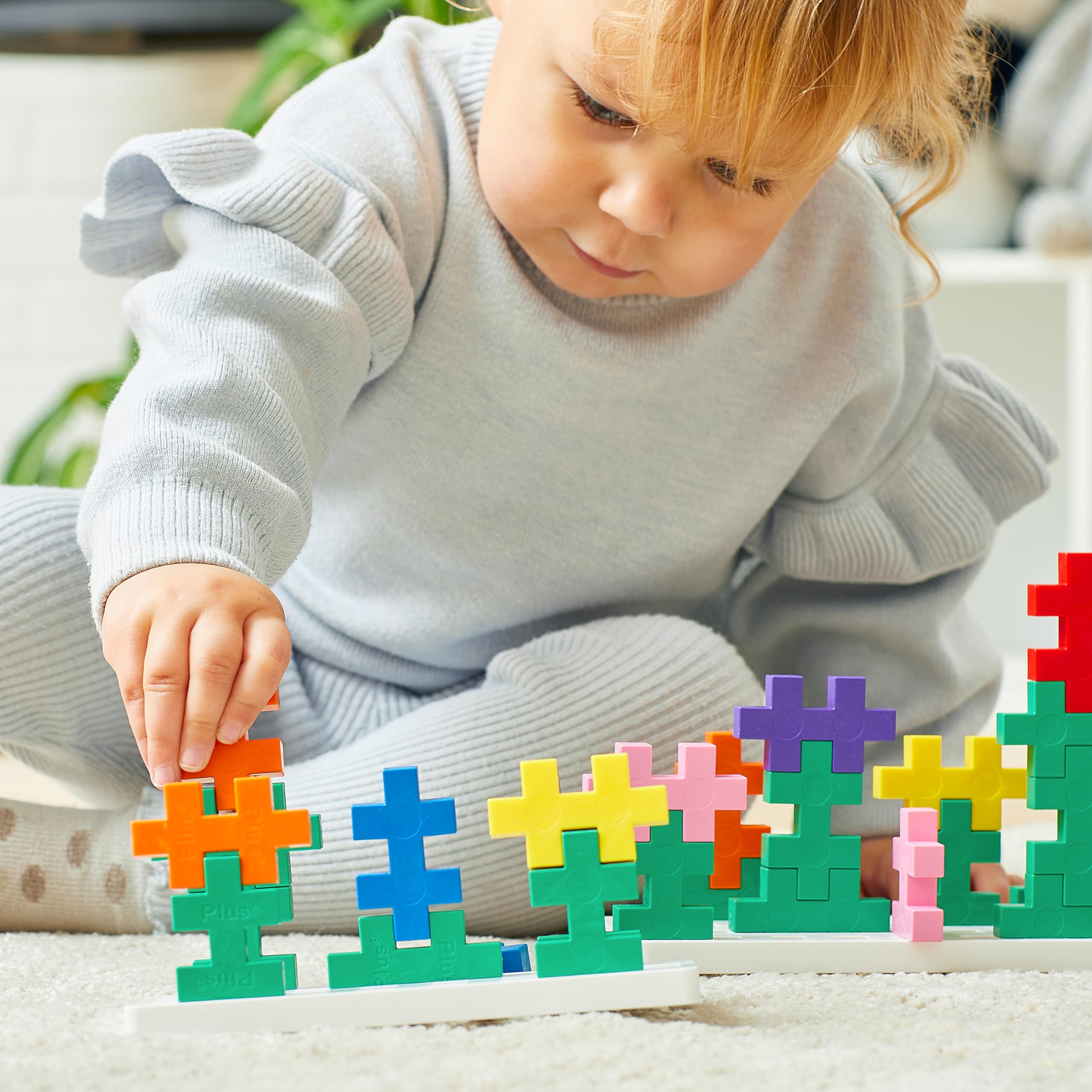 PLUS PLUS - Impara a costruire una grande vasca da attività, 410 pezzi - Giocattolo a stelo per edificio ad incastro, grandi blocchi di puzzle per bambini e bambini in età prescolare