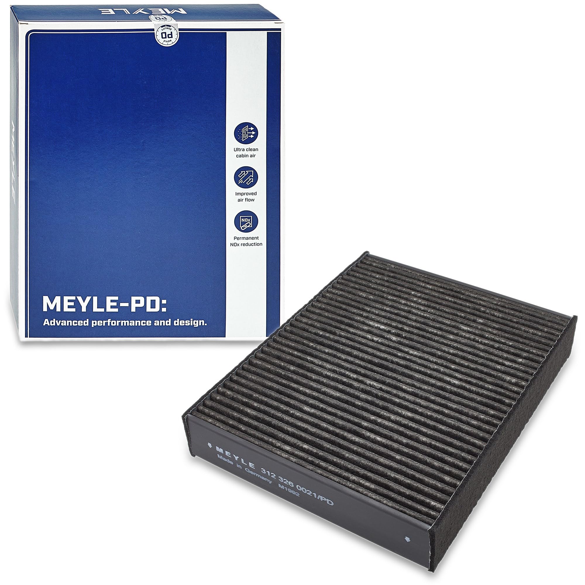 MEYLE Filtro abitacolo 312 326 0021/PD Cartuccia filtro per esigenze particolari con effetto antibatterico Filtro per polveri fini (PM 2.5) con effetto antiallergico con potere assorbente degli odori