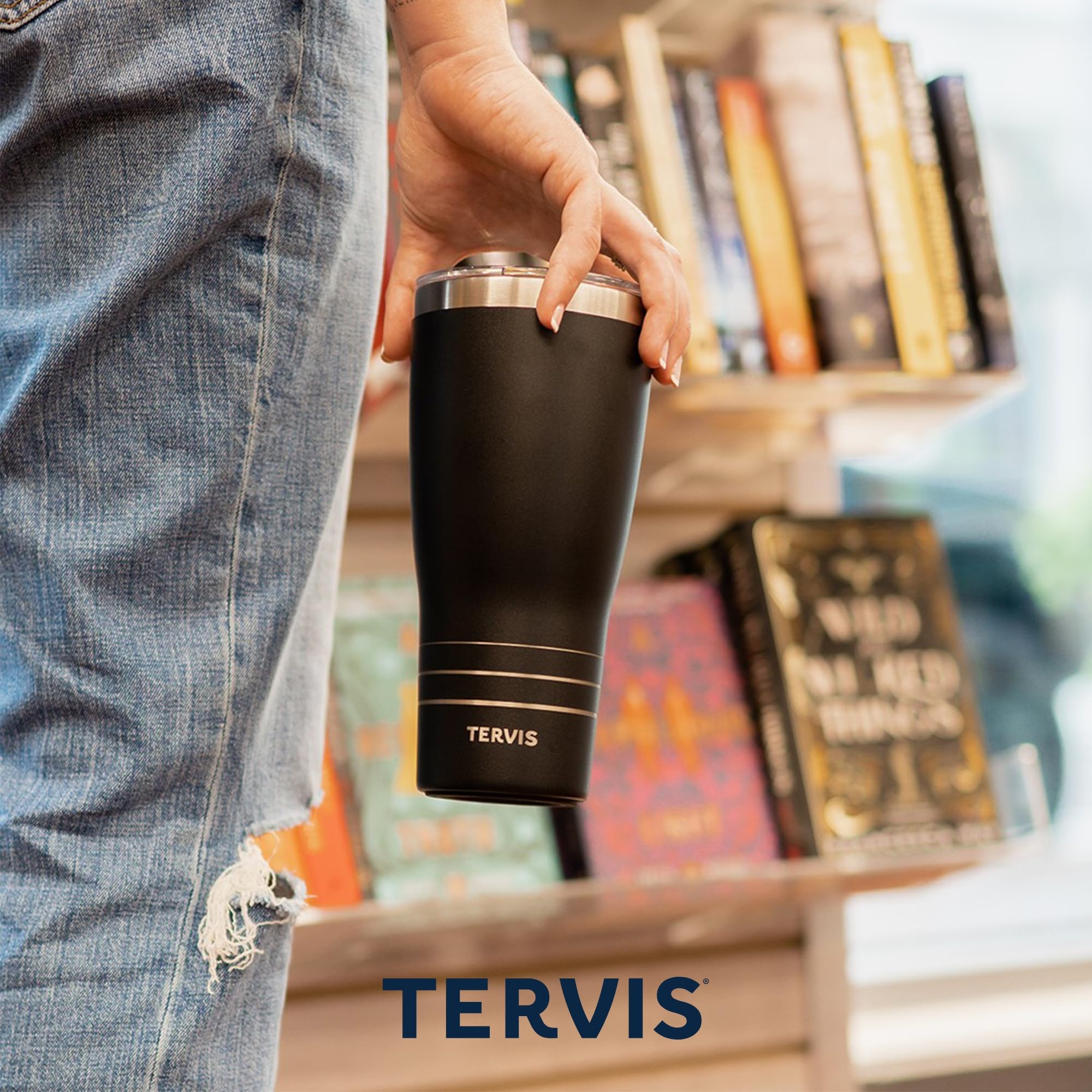 Tervis Traveler Florida Gators – 2025 NCAA Herren Basketball National Champions dreifach wandiger, isolierter Becher hält Getränke kalt und heiß, 850 ml, Edelstahl