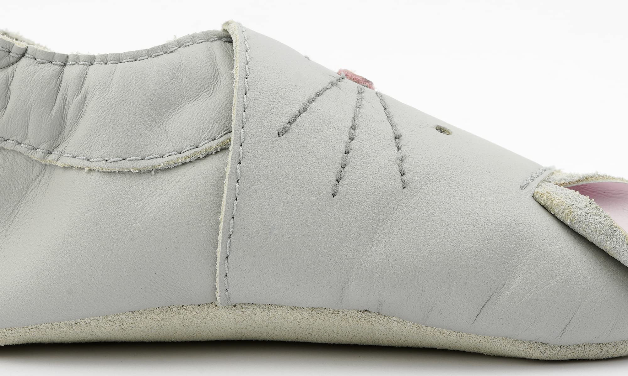 Bobux Patucos para bebé, zapatos de bebé, regalo para bebé, color gris claro