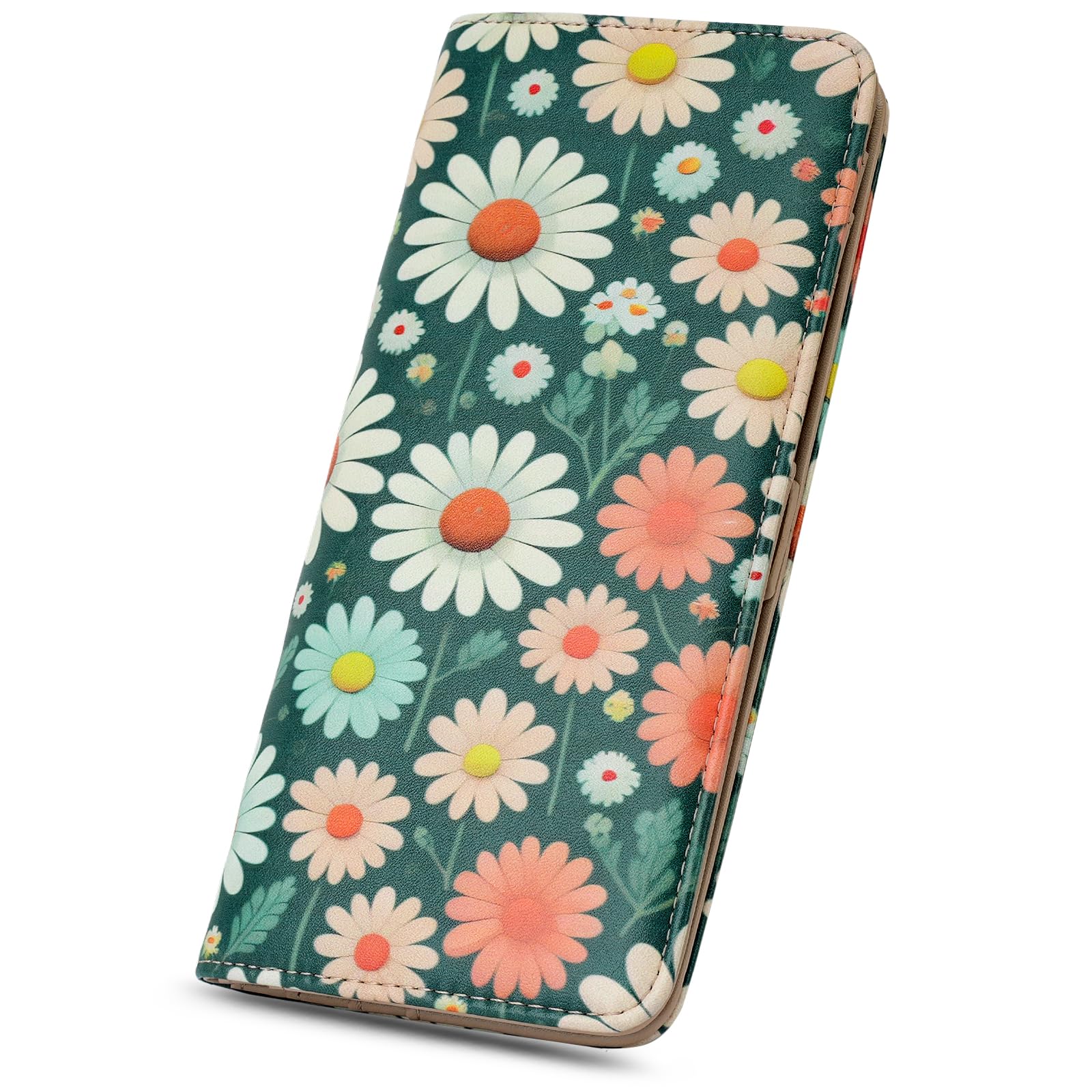 MEITRUE Wallet Women Ultra Slim Wallet for Women Thin Leather Wallet RFID Blocking Credit Card Holder Bifold Clutch Long Ladies Wallet Purse with 11