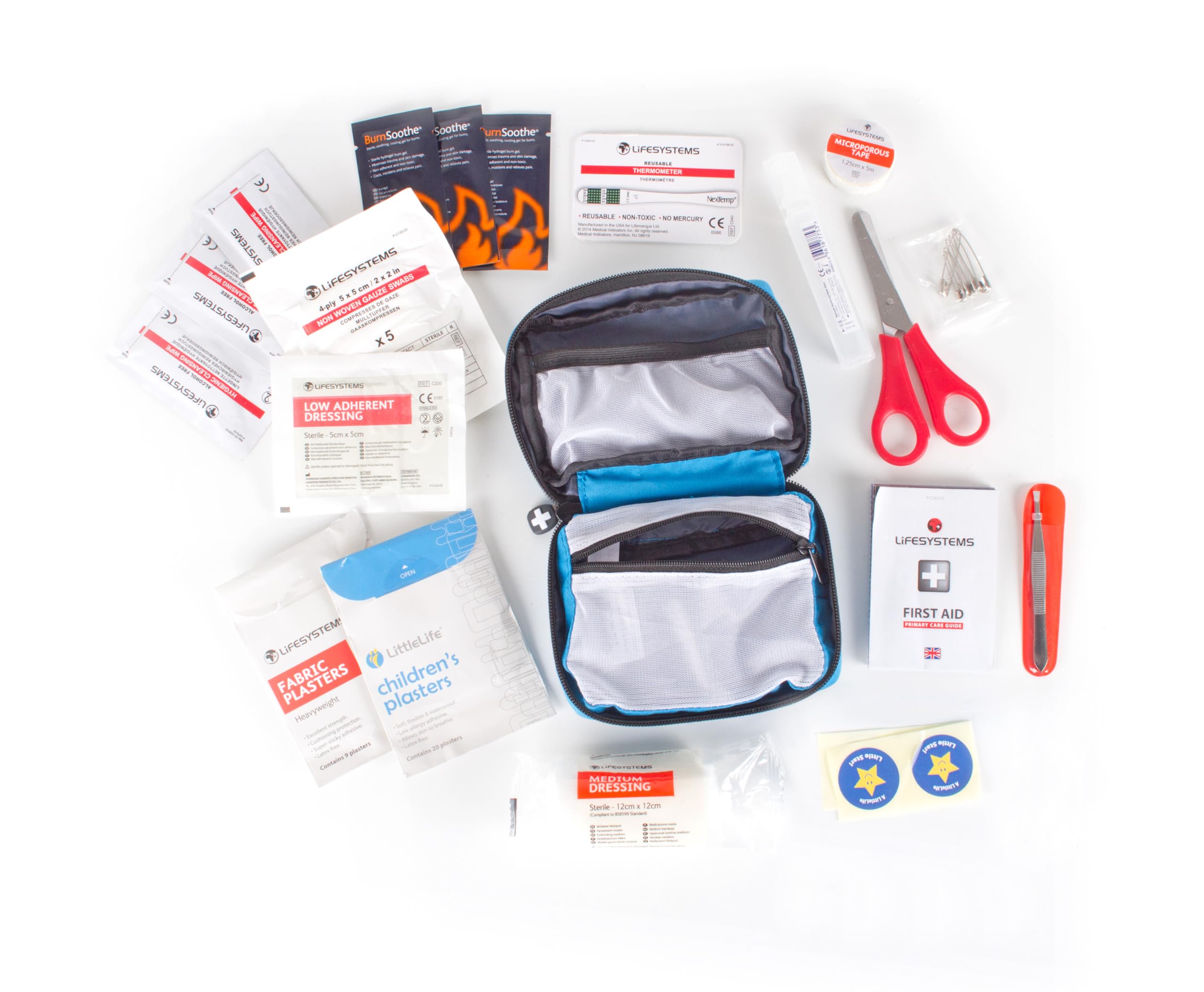 LittleLife Mini Erste-Hilfe-Kit mit CE-zertifizierten Inhalten, ideal für Haus und Familie Urlaub zu behandeln gemeinsame Verletzungen