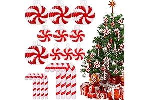 48Pcs Candy Cane Christmas Decorations for Tree