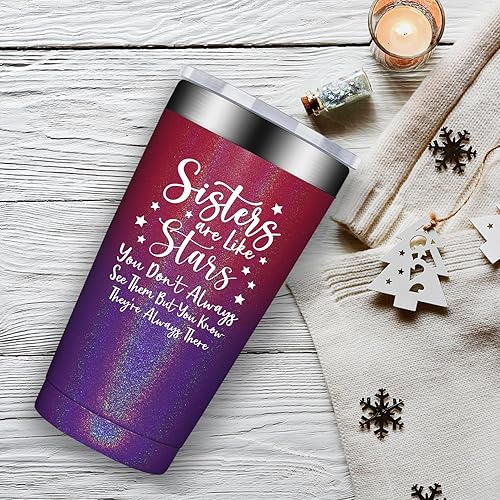 Miniatura 8 de Fufandi Regalos para hermanas de parte de la hermana, ideas de regalo de cumpleaños para hermana, regalos de Navidad para hermana, regalo del día de