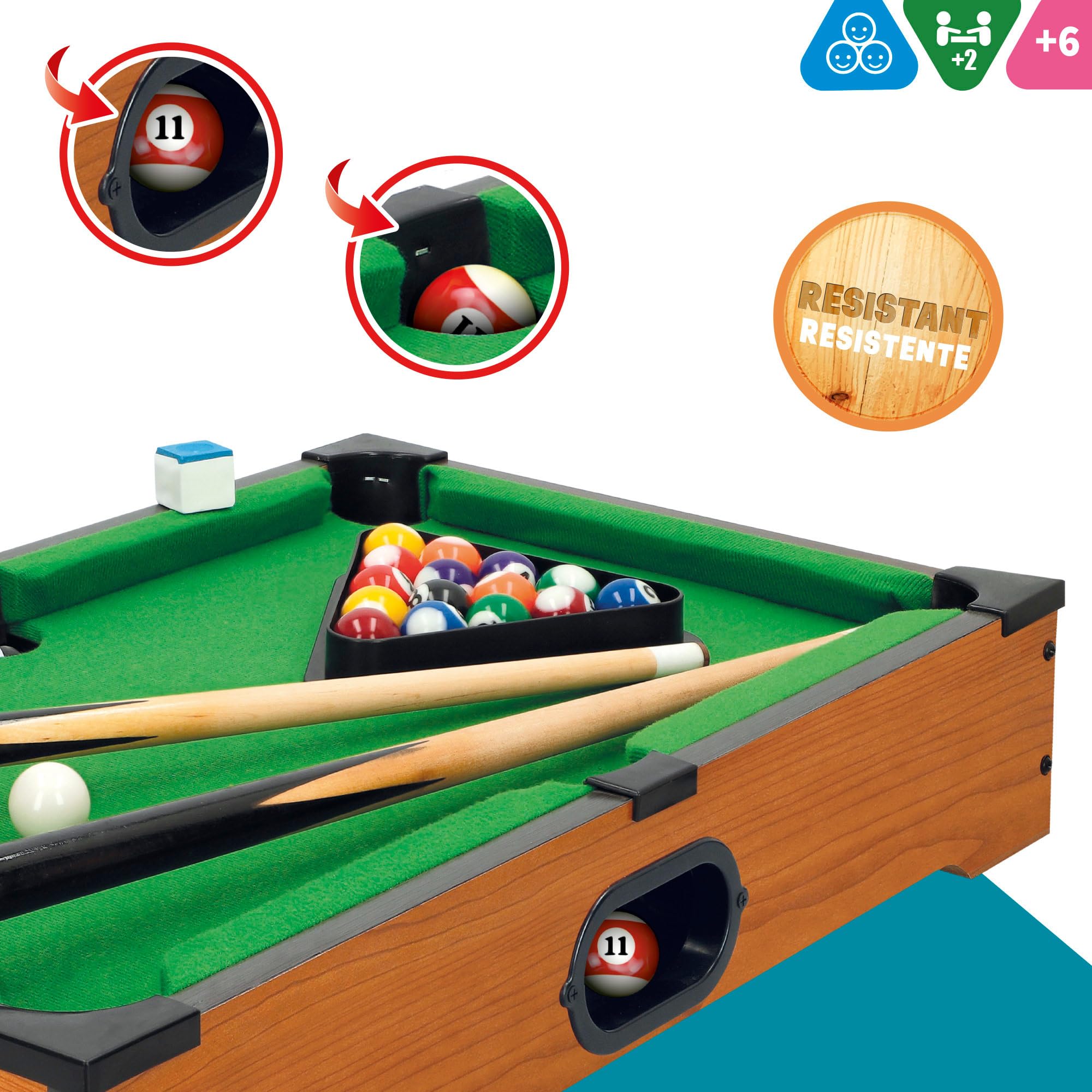 COLORBABY CBGames Kit Billard 51 x 31 x 9 cm