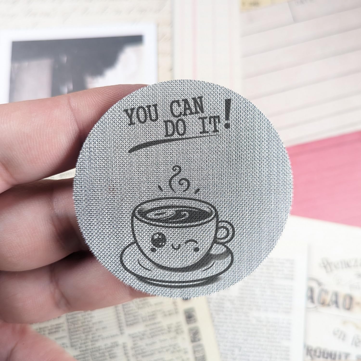 Personalized Puck Screen 58.5mm Espresso Puck Screen Stainless Steel Coffee Filter Mesh 58mm Portafilters Anti-Channeling Barista Tool for Espresso Machines Improves Extraction Accessory (58.5mm)