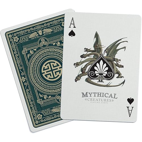 Bicycle Mythical Creatures Playing Cards – Greek, Norse, Egyptian & East Asian Legends | Premium USPCC Deck with Custom Art