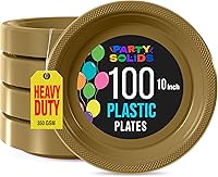 Vista 22 de Exquisitos platos de plástico morado Party Solids para fiesta, platos desechables morados de 7 pulgadas, suministros resistentes, 100 piezas