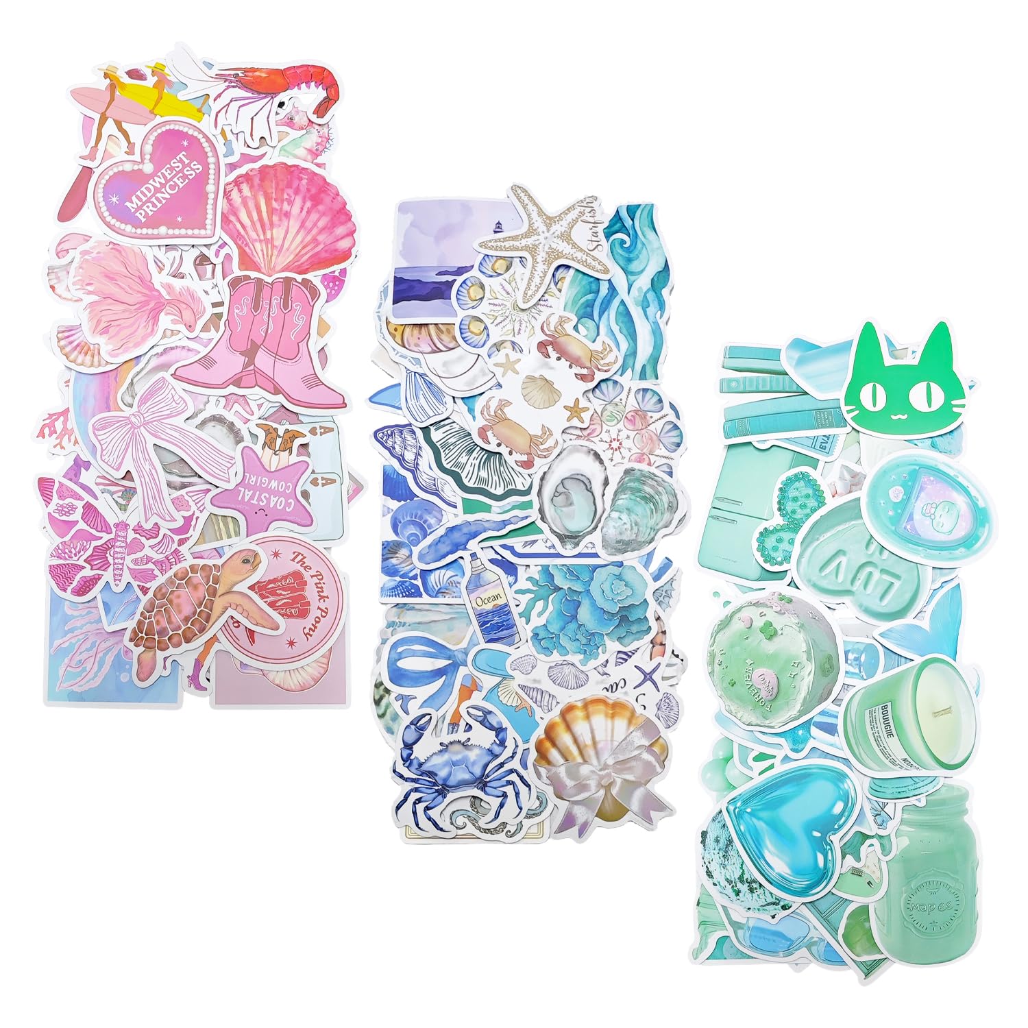 RNSKFG 150 Pieces Of Marine Graffiti Stickers, Cartoon Cute Stickers, Waterproof Stickers, Which Can Decorate Notebooks, Suitcases, Skateboards.