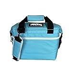 AO Coolers Expedition Canvas Soft-Sided Cooler Bag, Leak Proof, Insulated, Lunch & Travel Size, Columbia Blue, 9-Can