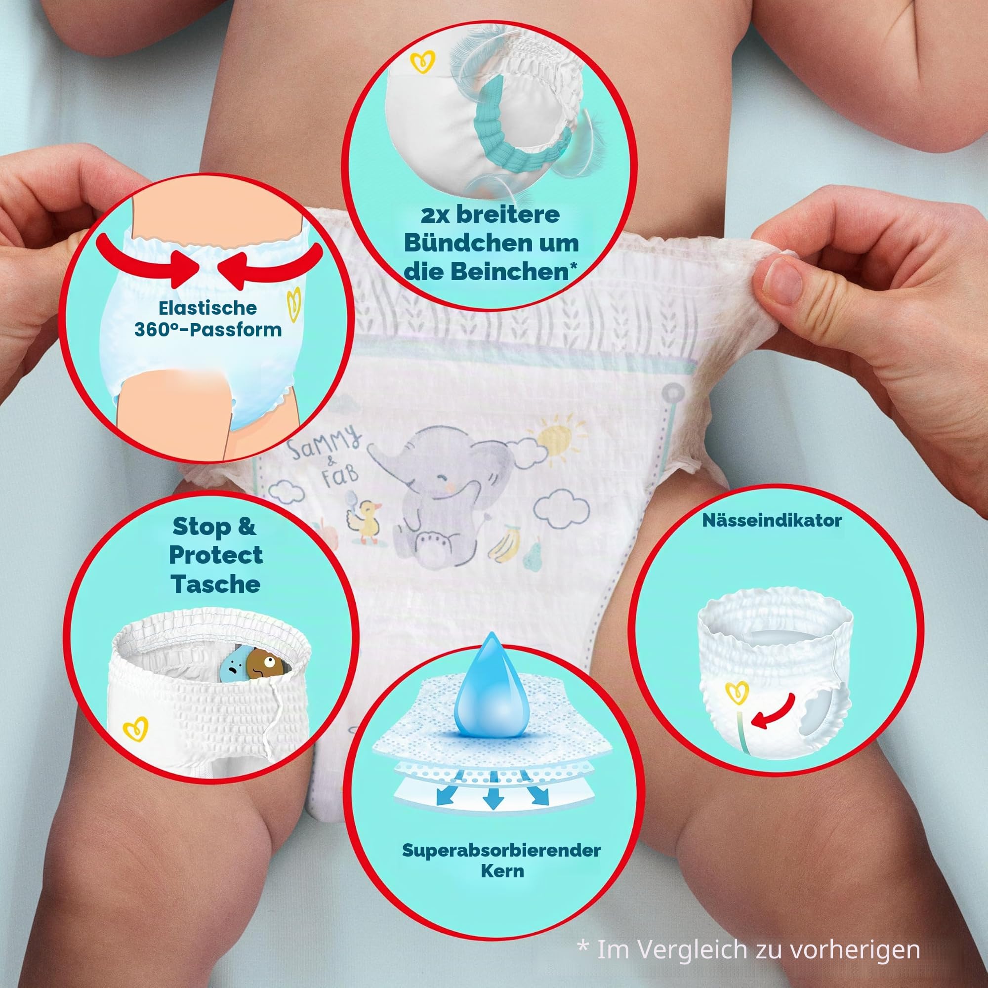 Pampers Premium Care Windeln, Größe 7, 80 Windeln, 15kg+