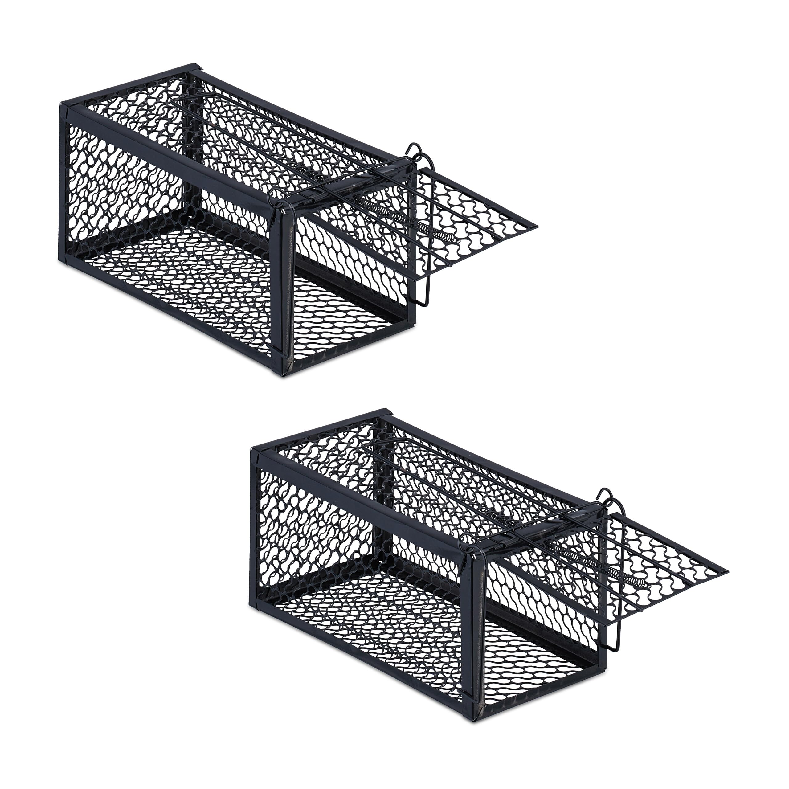 Relaxdays Live Mouse Trap, Black, 12 x 24 x 11.5 cm