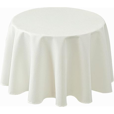 Biscaynebay Textured Fabric Small Round Table Cover