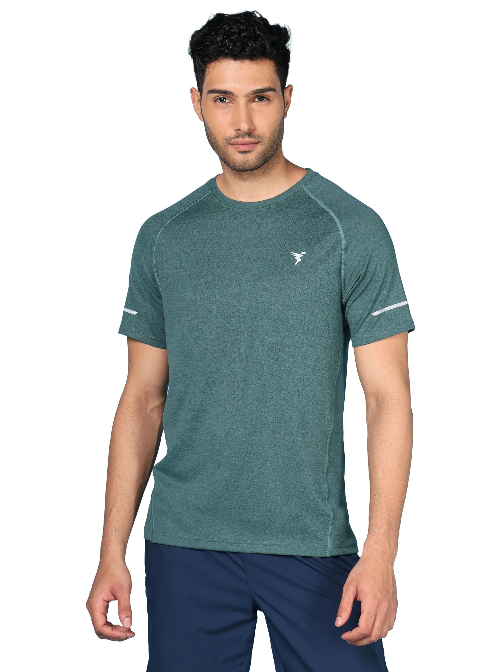 Men Polyester Slim Fit Active Wear Gym T-Shirt with Half Sleeves for Workout, Sports and Quick Dry-image-24