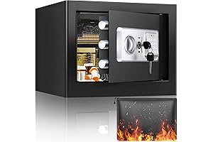 1.2 Cubic Feet Fireproof Home Safe with Fireproof Money Bag