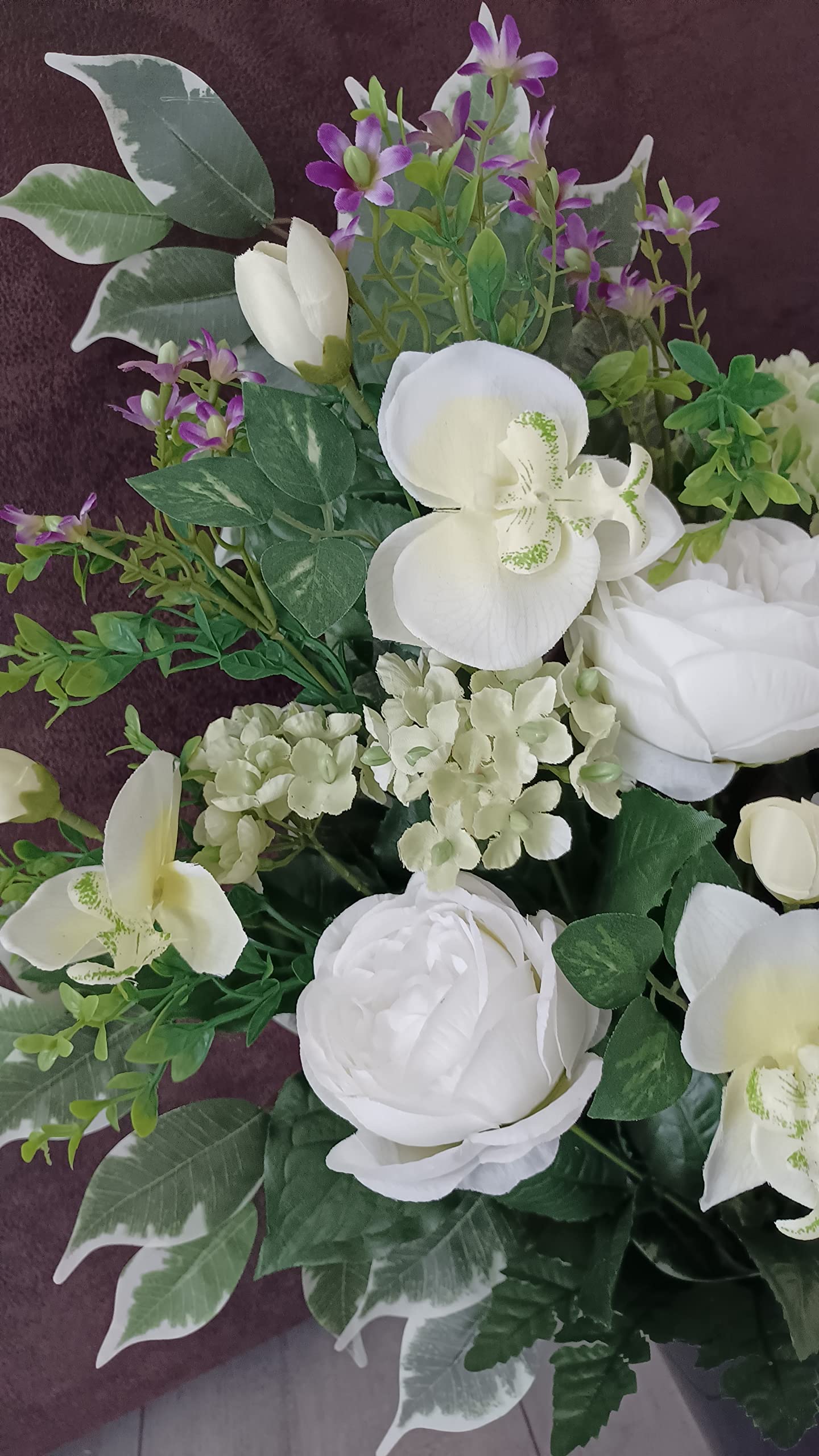Composition de Fleurs Artificielles – Cône – Nantes FUSCHIA