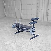 Vista 3 de Body-Solid GAB100 Máquina horizontal para abdominales abdominales y ejercicios de entrenamiento básico, gimnasio doméstico y comercial