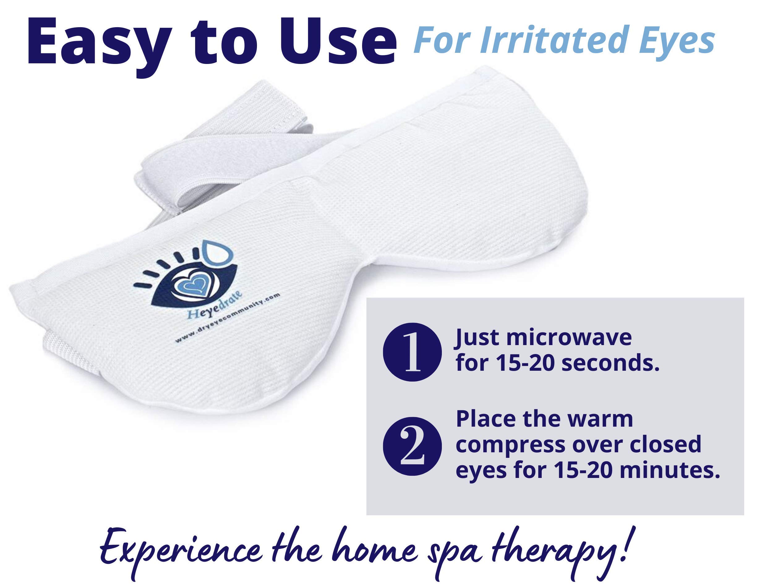 Heated Eye Mask for Irritated Eyes and Inflamed Eyelid Bumps Soothing