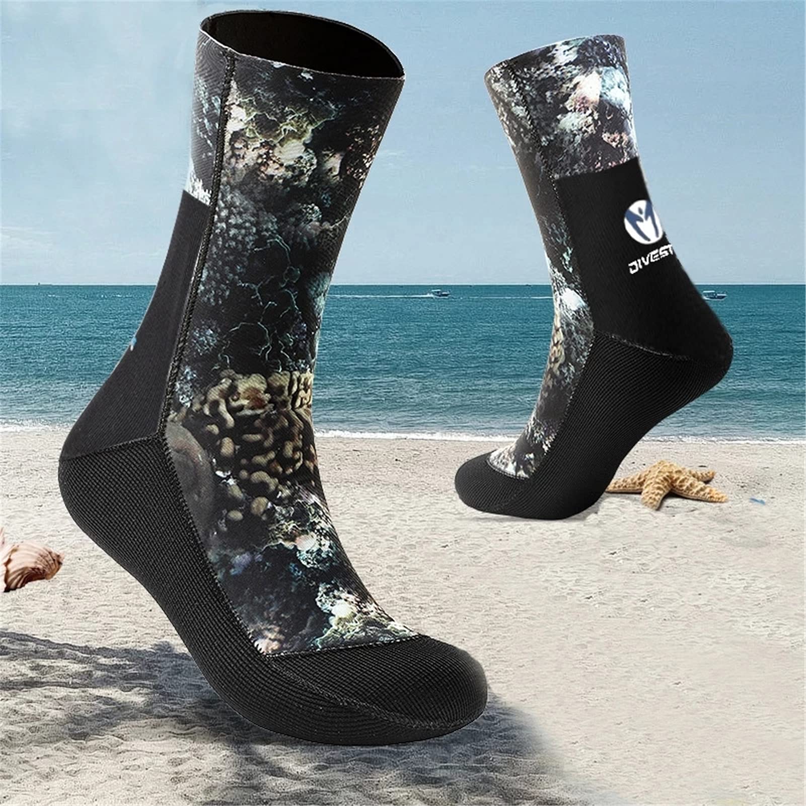 Calcetines de Buceo 5 mm CR Neopreno Calcetines de Buceo Calcetines de Buceo de 3 mm Calcetines de Playa Calcetines de natación Manténgase Caliente para el Buceo