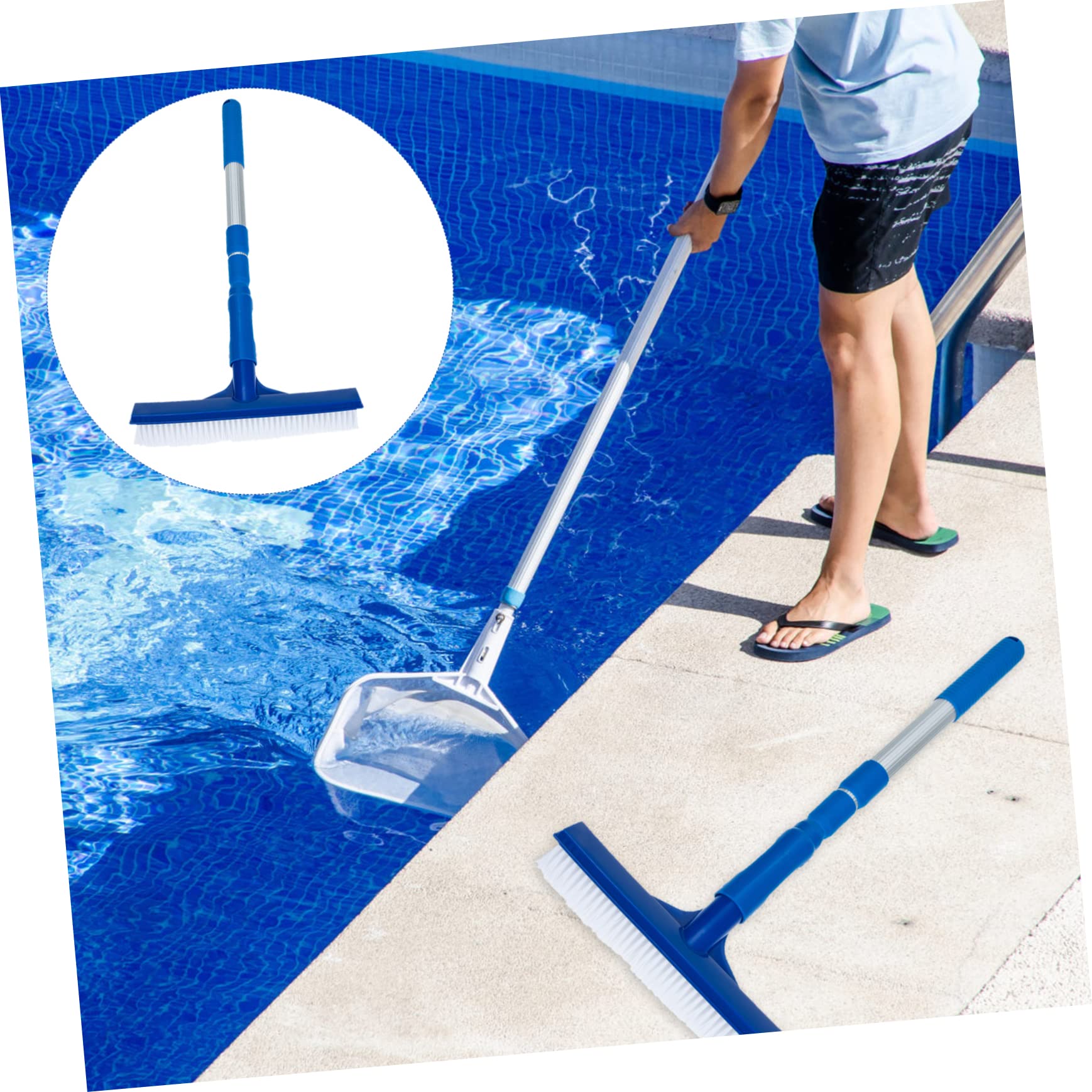 Cepillo De Limpieza De Piscinas Cepillo para Limpiar Azulejos y Paredes Suministros De Limpieza para Piscina Baño o Cocina