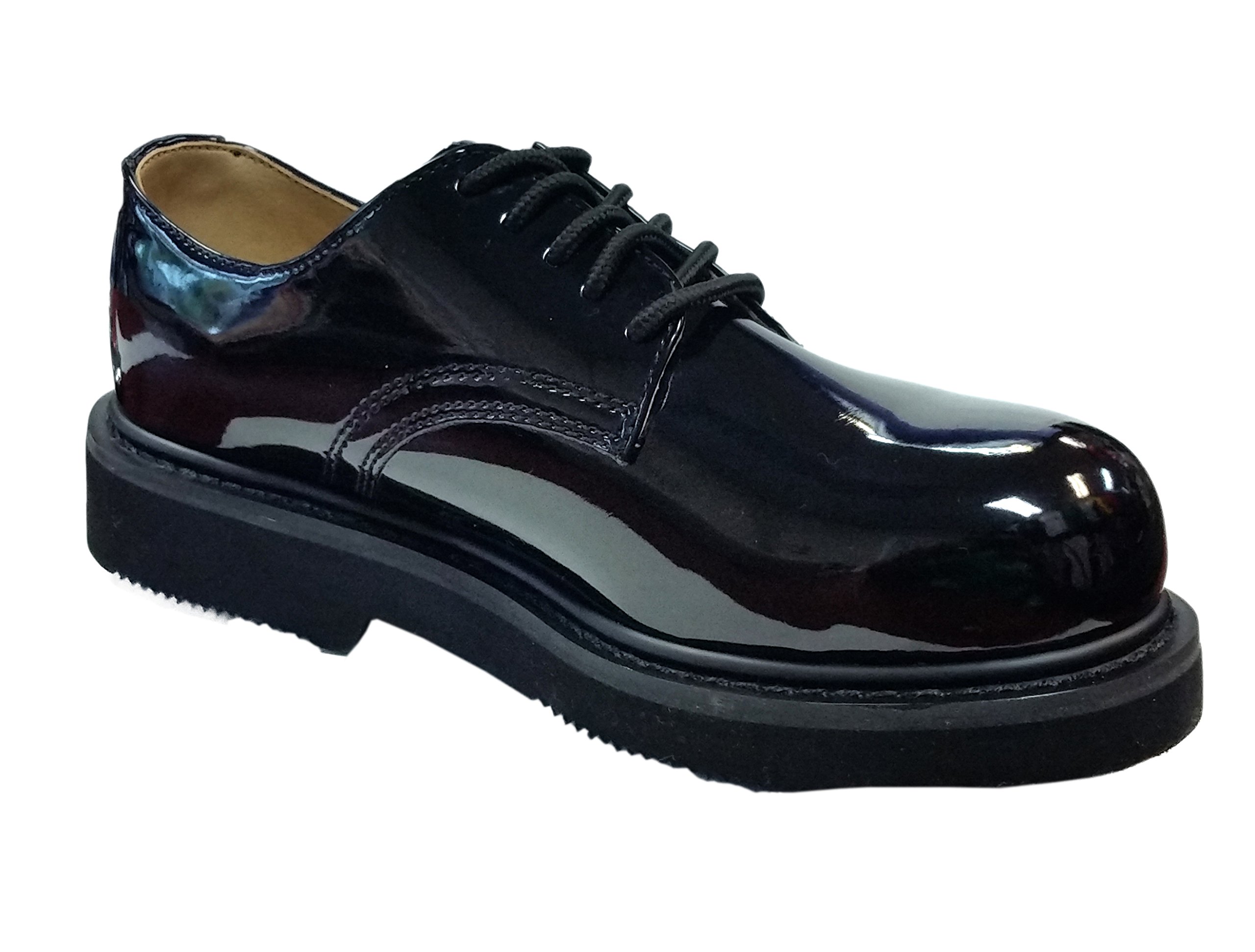 Workmen-V Men's Heavy Duty Patent Leather Shoes (3) Black