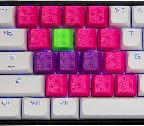 Miniatura 8 de TAI-HAO Teclas de goma en blanco para juegos en blanco No.9 compatible con todos los tipos de teclados MX