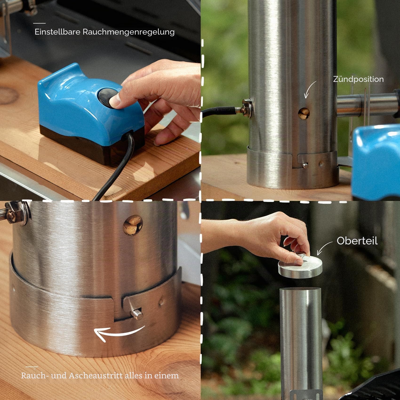 Smoker Generatorbox für Kalt- & Heißräuchern, Holzspäne BBQ Smoker für Gasgrill