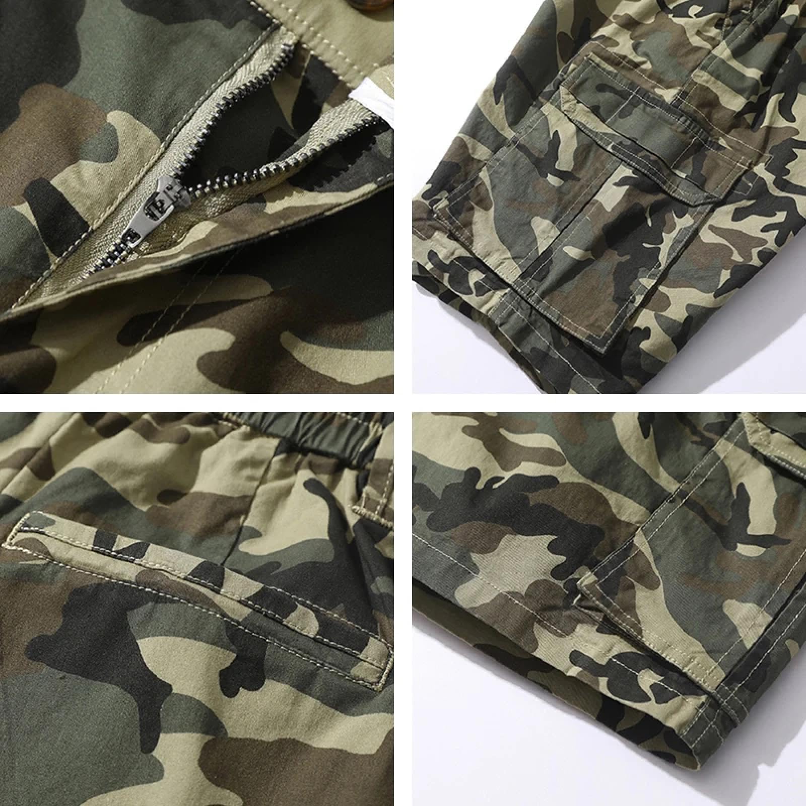 Pantaloncini Uomo Cargo Tasche Activewear All'aperto Corsa Casual Estate Mens Cargo Shorts
