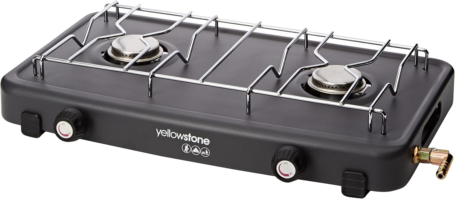 Yellowstone Steel Gas Burner Double Hob Everything Else