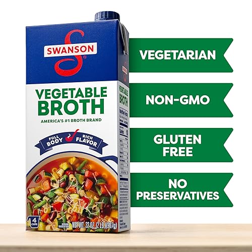 Miniatura 4 de Swanson Caldo de verduras 100% natural, caja de cartón de 32 onzas