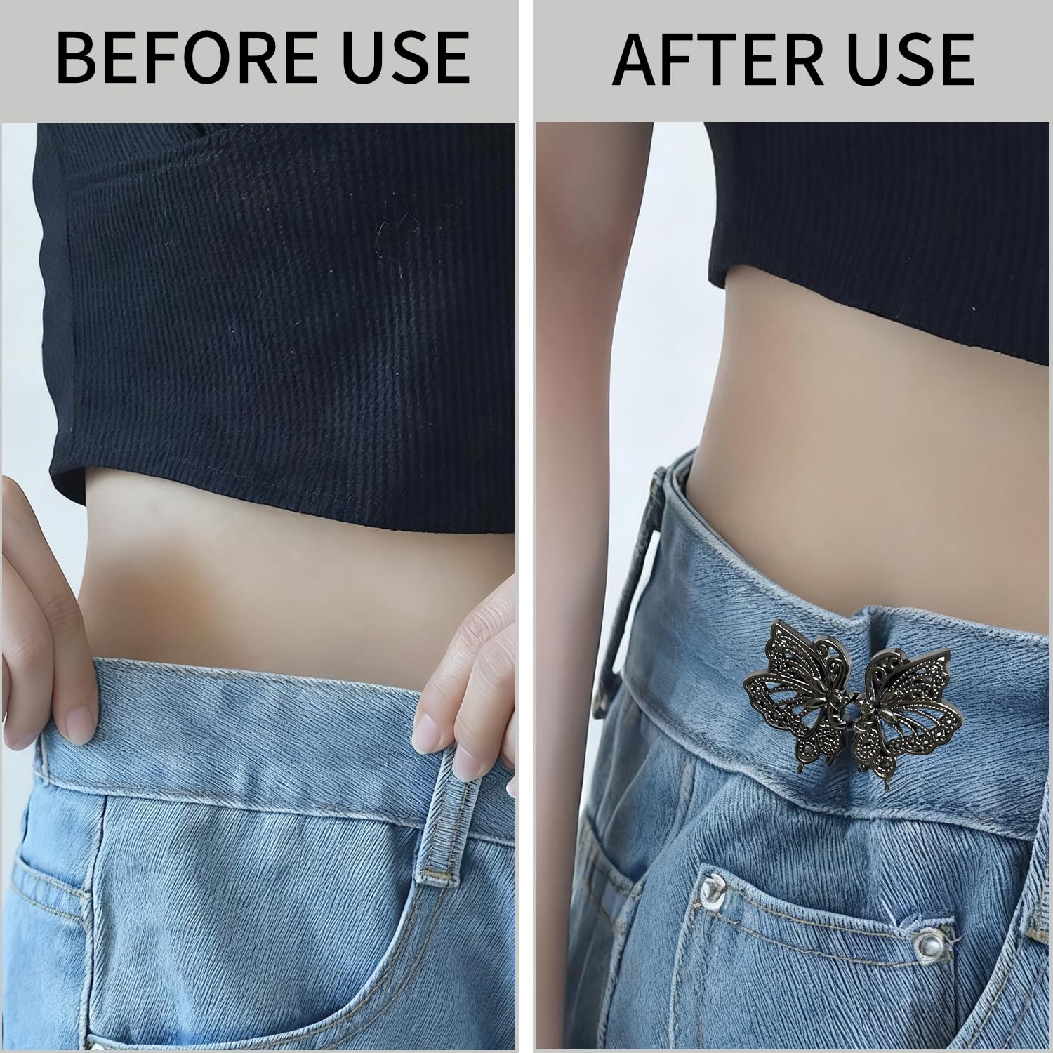 4 Paia Di Clip Per Stringere La Vita – Regolatori Per Pantaloni E Gonne, Accessori Sartoria - 2