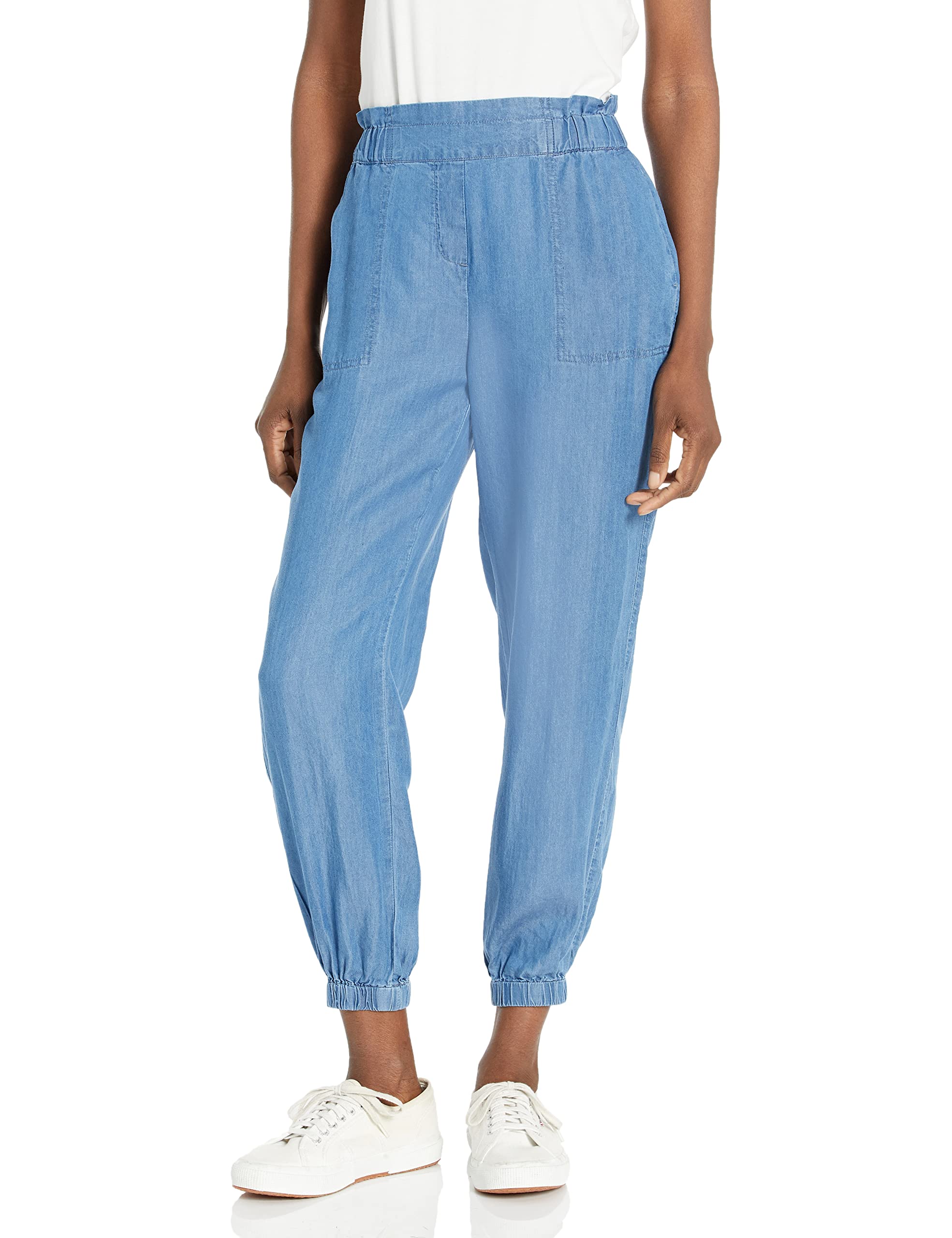 Zac Rachel Women's Pull on Tencel Jogger Pant with Elastic Waistband and  Ankle