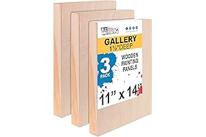 Premium 11" x 14" Birch Painting Panel Boards for Mixed-Media