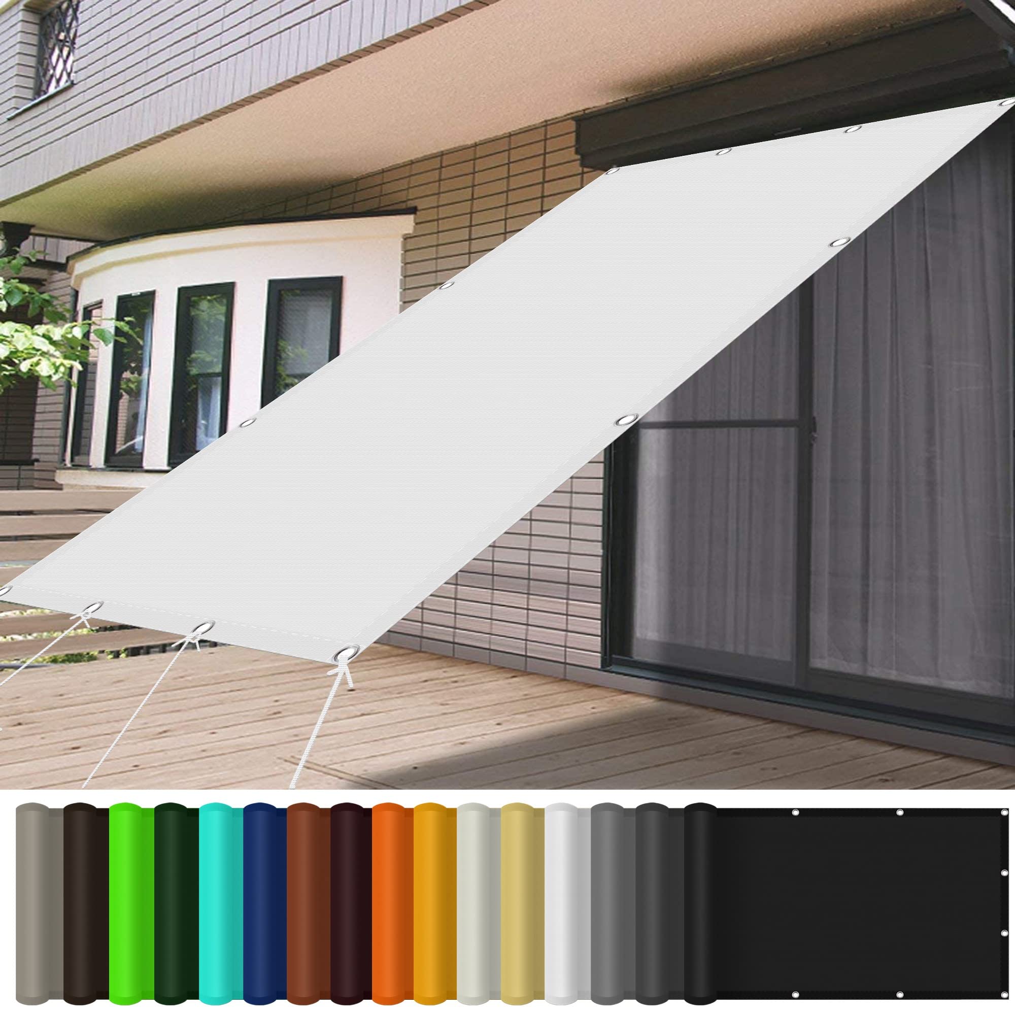 Voile d'ombrage anti-UV et pluie solution pour protéger votre terrasse du soleil