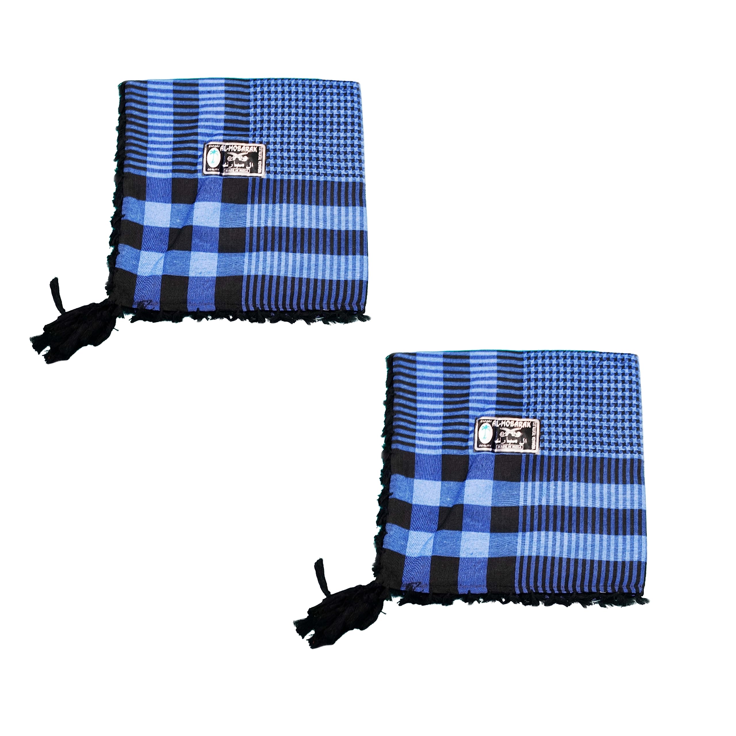 DulhanClassic Cotton Desert Scarf for Men–Shemagh Arabian Palestine Arafat Keffiyeh Neckerchief Face Scarf, Ghaza Rafah All-Season Multi-Purpose Rumal (46x46 Inch) Enterprises