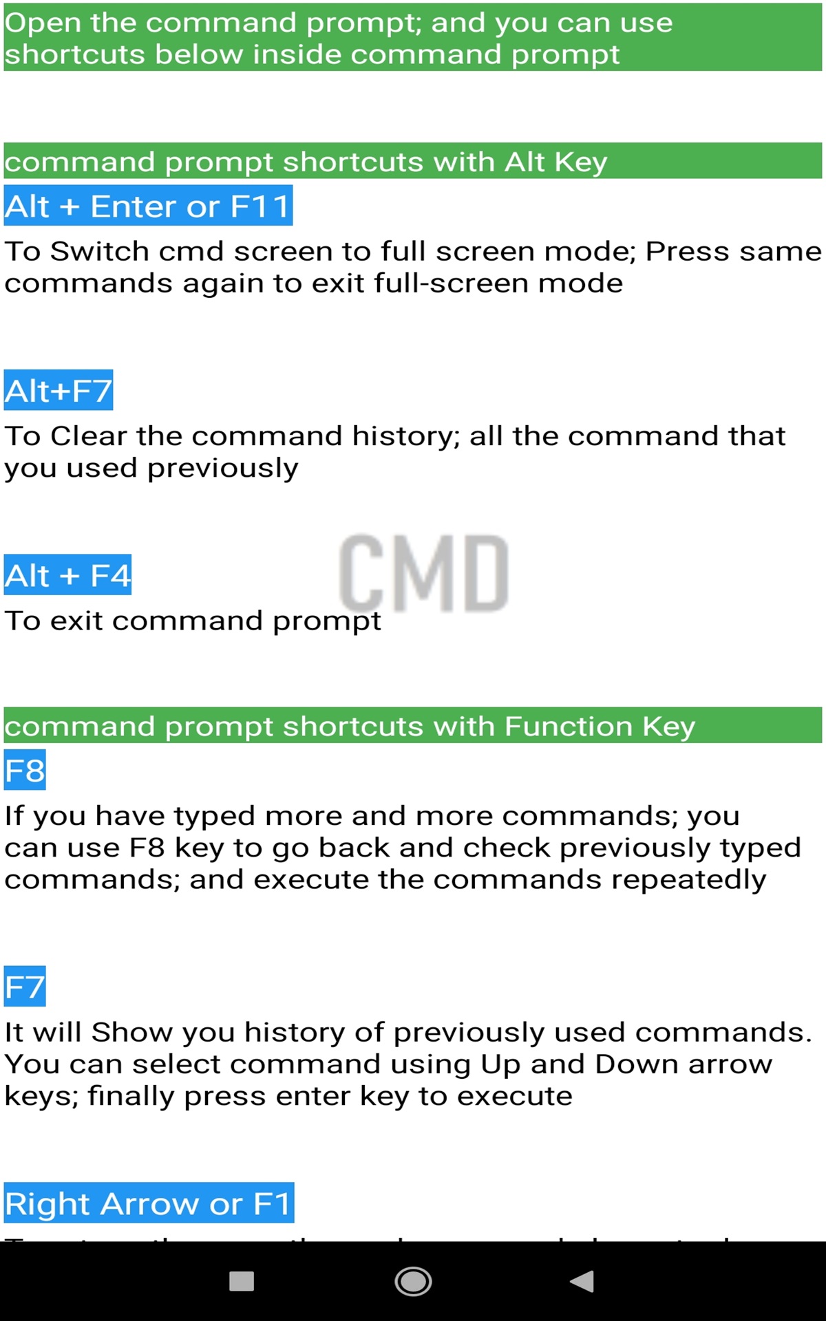 Command Prompt 130+ Commands Uses Guide - App on Amazon Appstore