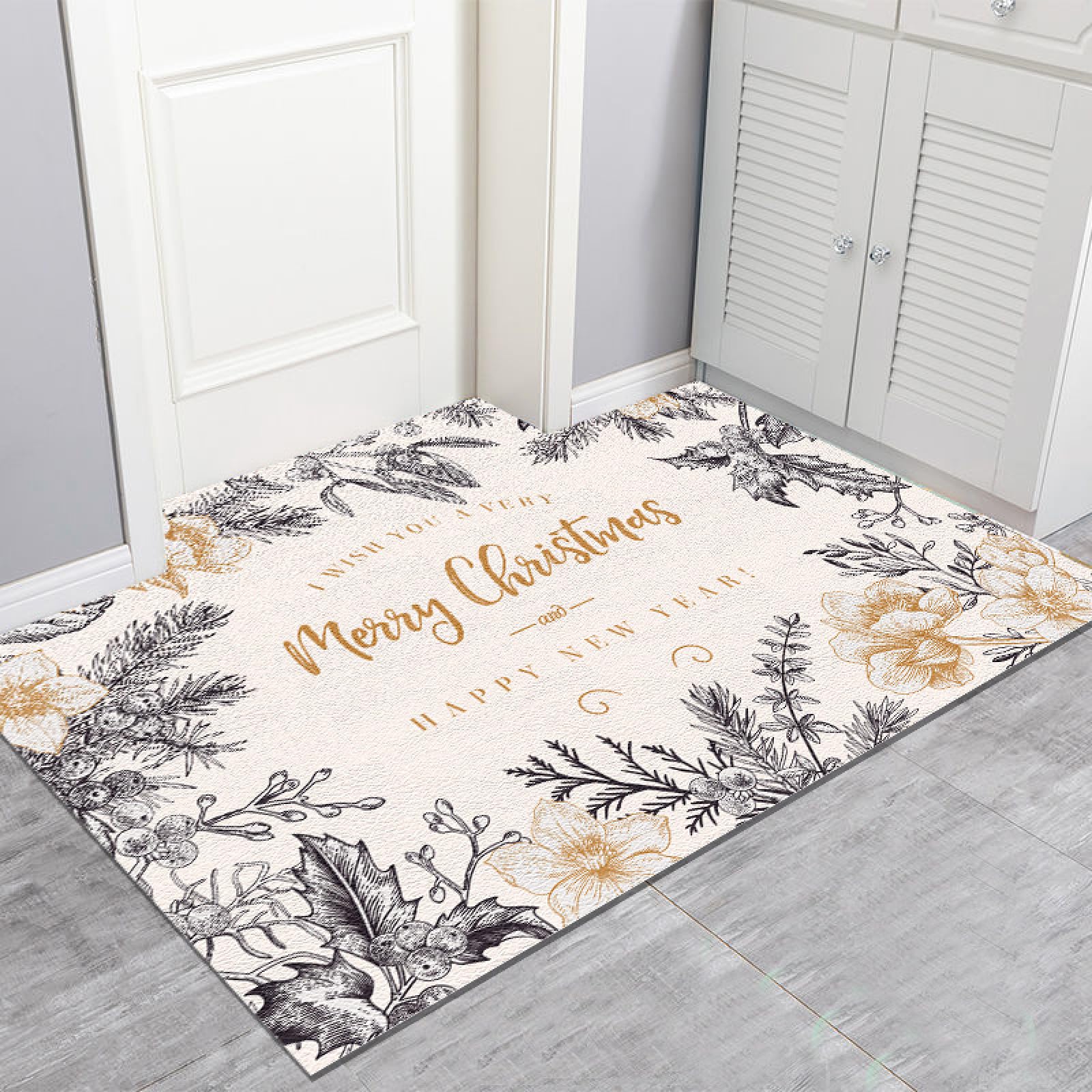Alfombra de baño de tierra de diatomeas súper absorbente de secado rápido antideslizante de diatomita barro alfombra de baño, felpudo de oficina, cocina, comedor, sala de estar, pasillo, 120 x