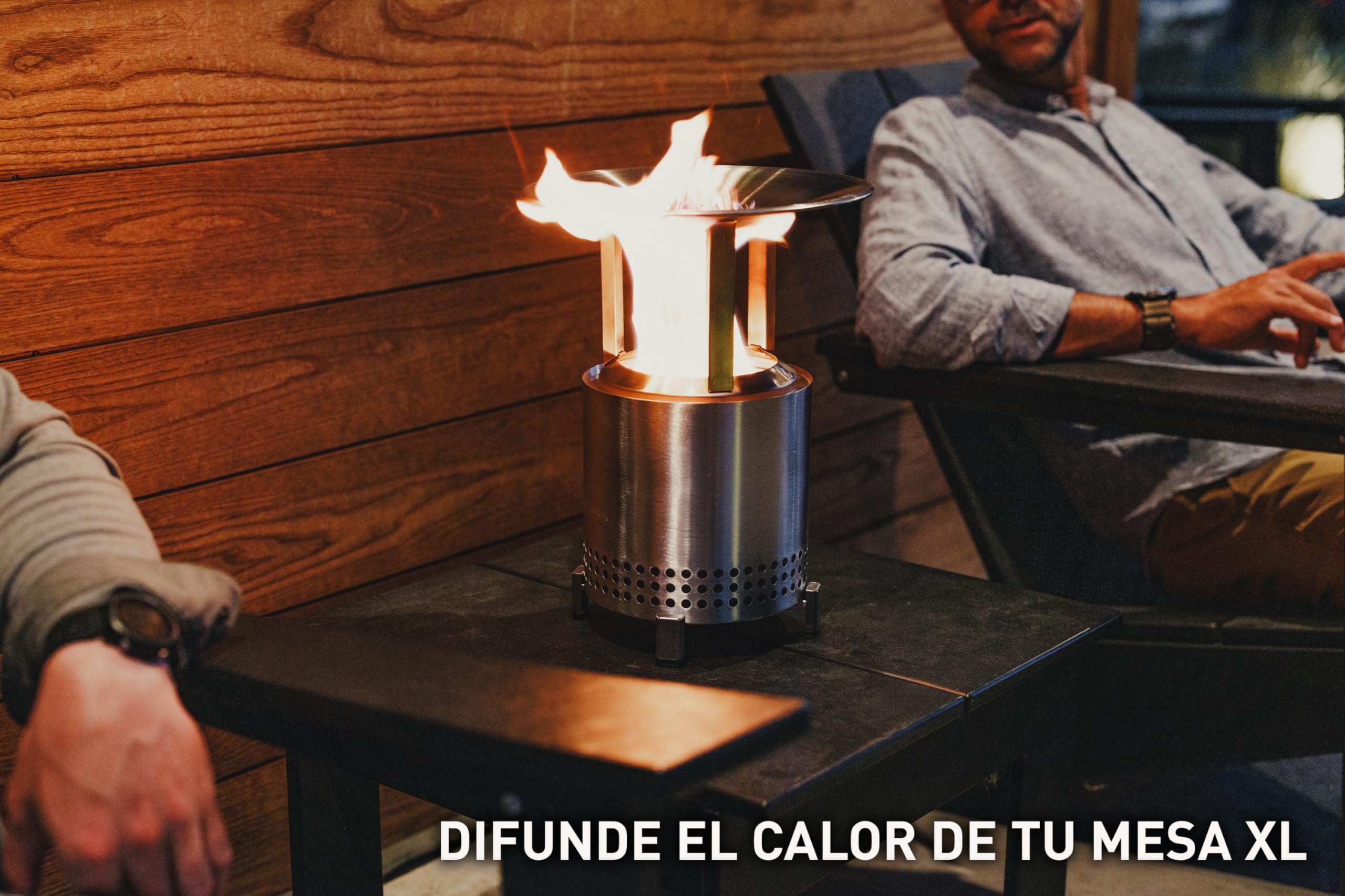 Solo Stove Mesa XL Deflector de Calor, con 3 Patas Desmontables, Accesorio para Hoguera, Captura y redirige el Calor, Acero Inoxidable 304, (Alto x diámetro) 6 x 10.5 Pulgadas, 1.3 Libras