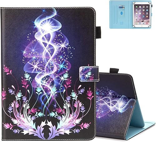 Dteck Funda universal para tableta, funda delgada con soporte para Samsung Galaxy TabOnnLenovo TabDragon TouchVankyo MatrixPadLG G PadHuawei