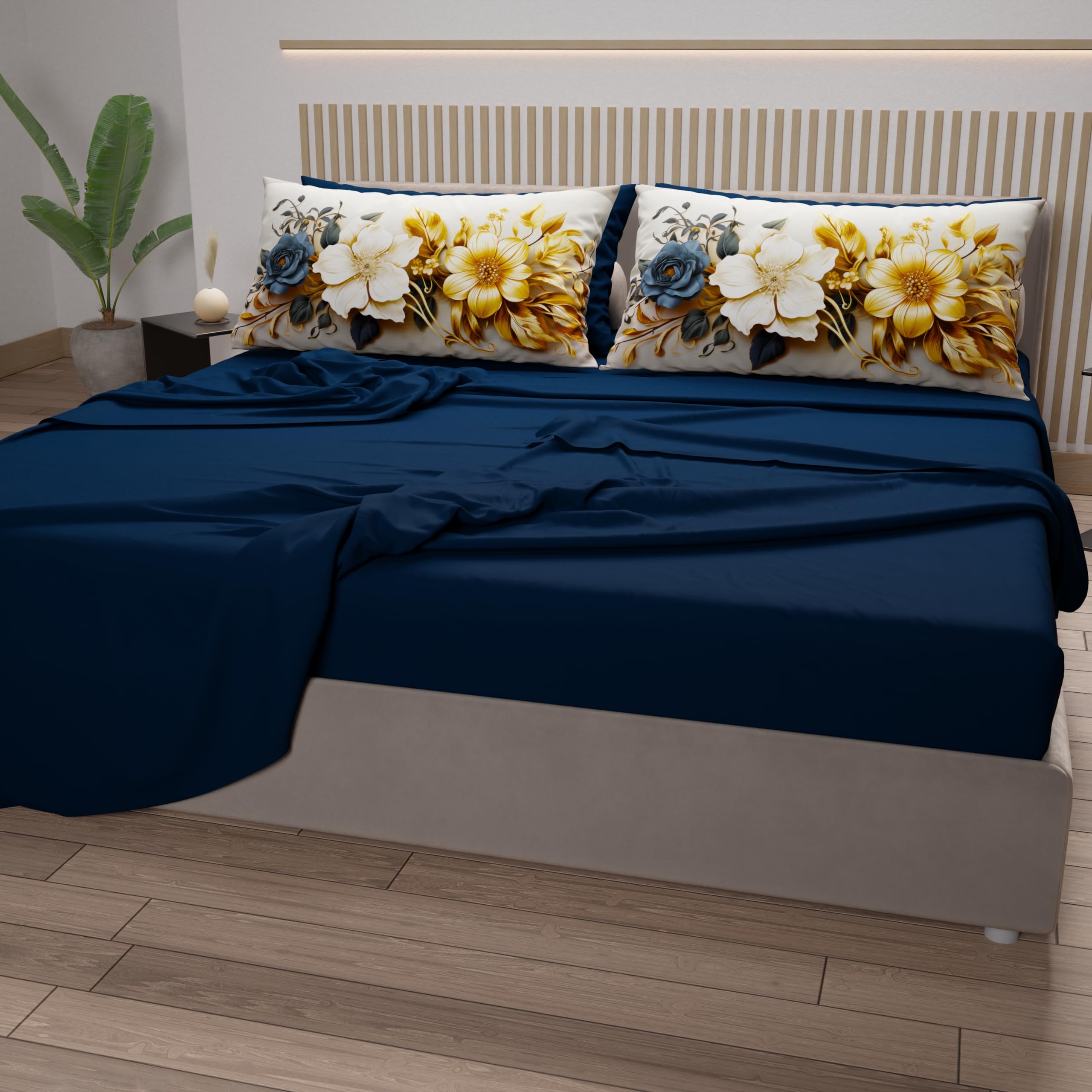 PETTI Artigiani Italiani, Cotton Sheets with Pillowcases in Digital Print, Single Bed Sheet, Single Bed Set - Image 3